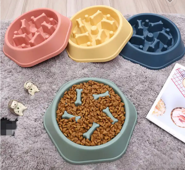 Luxury wholesale dog bowls weight loss feed food dog pet bowls slow feed dog bowl
